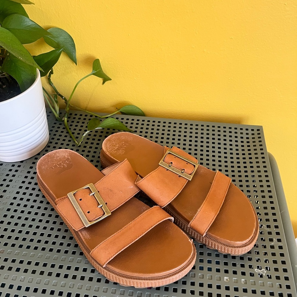 Sorel Double-Buckle Slide Sandals